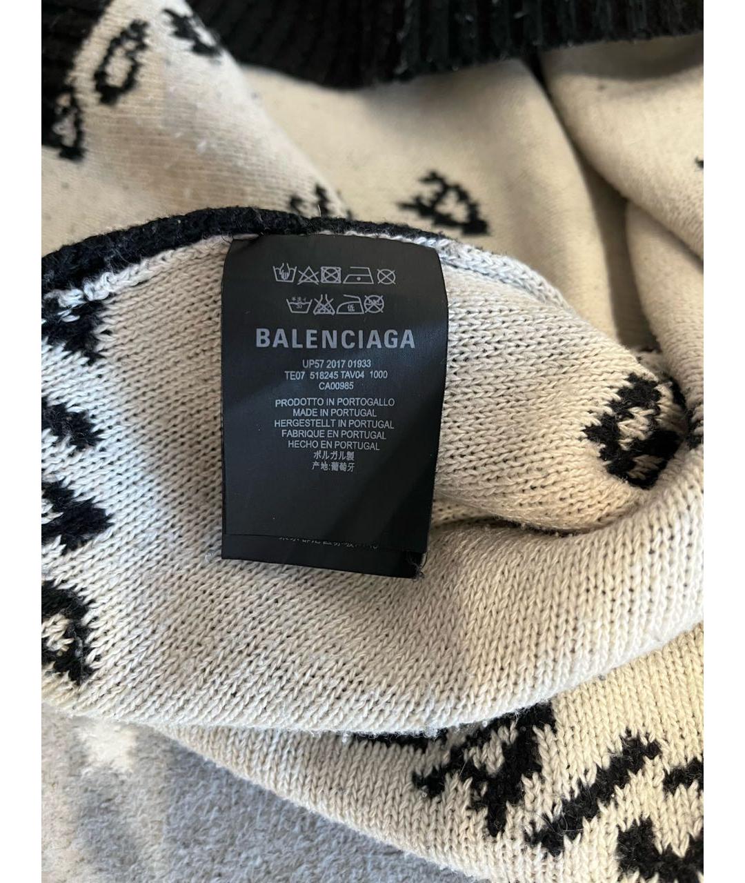 BALENCIAGA Черный хлопковый джемпер / свитер, фото 6