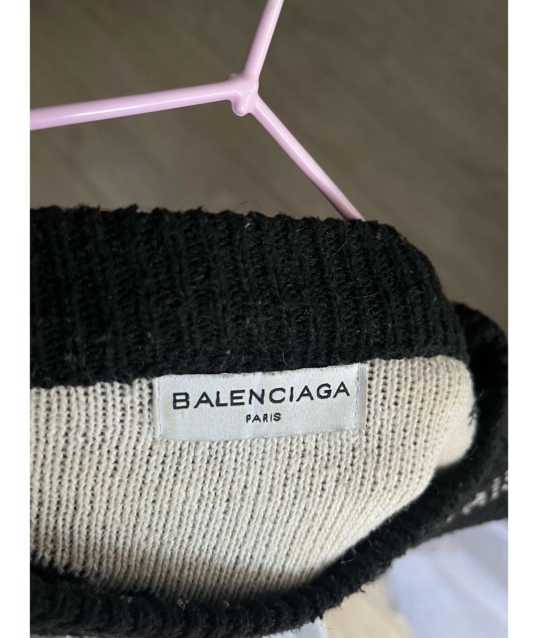 BALENCIAGA Черный хлопковый джемпер / свитер, фото 4