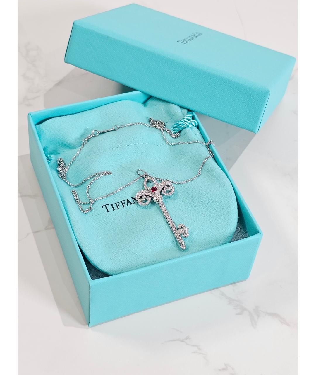 TIFFANY&CO Серебряная платиновая подвеска, фото 2