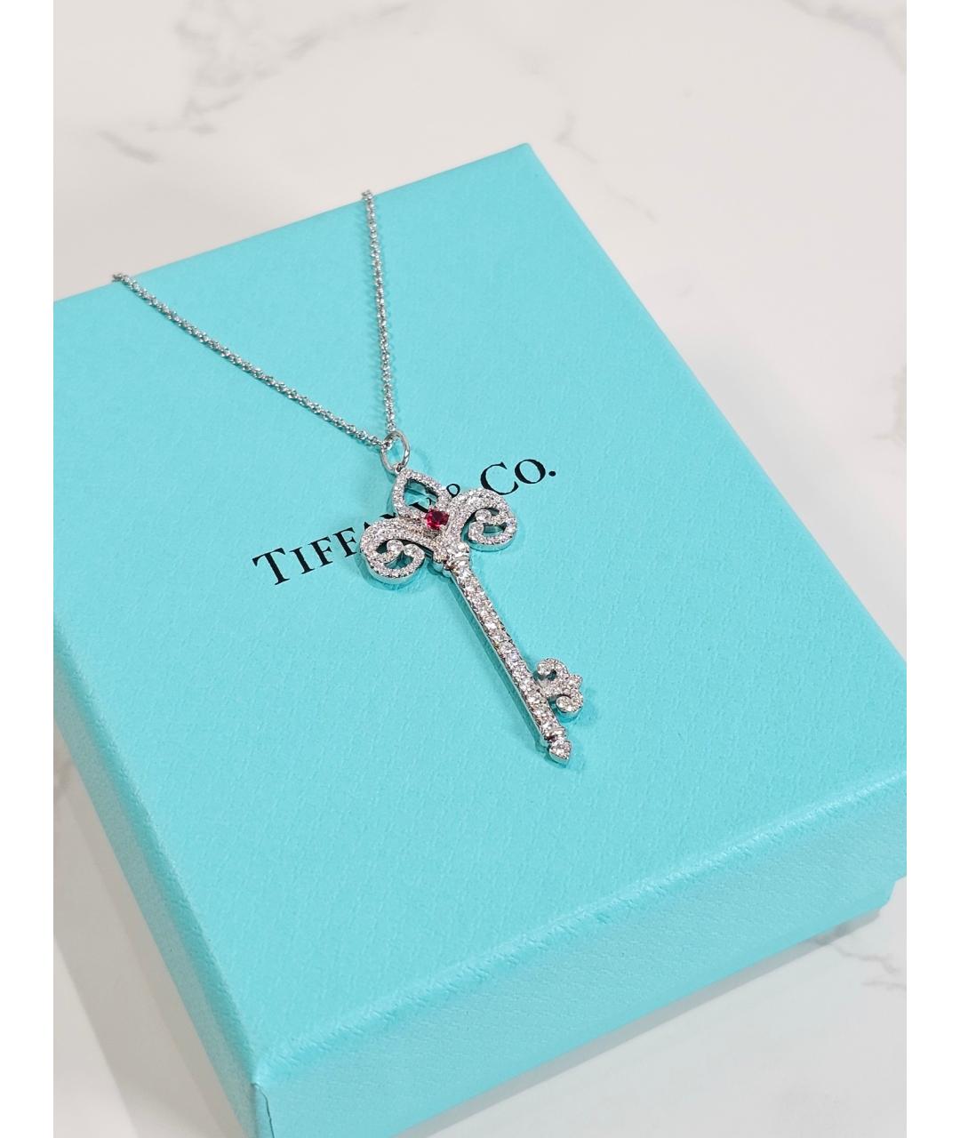 TIFFANY&CO Серебряная платиновая подвеска, фото 3