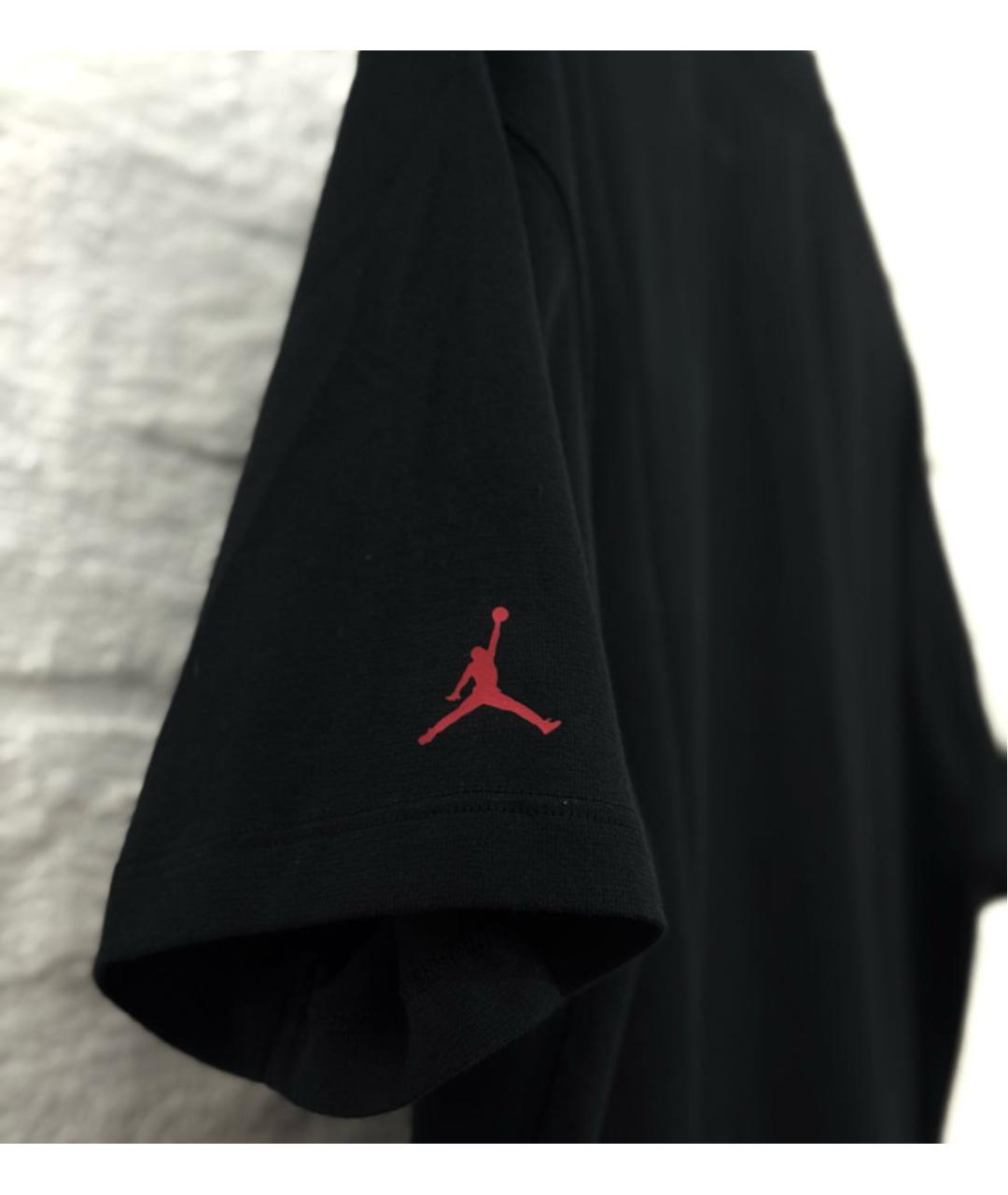 JORDAN Черная хлопковая футболка, фото 5