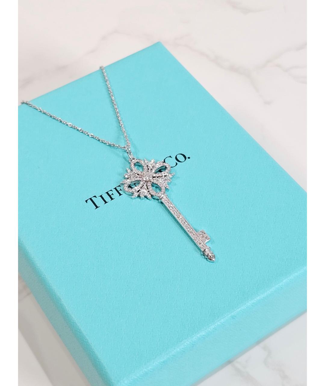 TIFFANY&CO Серебряная платиновая подвеска, фото 3