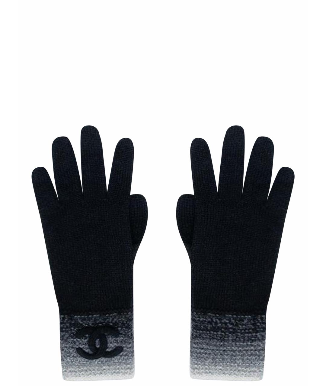 CHANEL Черные кашемировые перчатки, фото 4