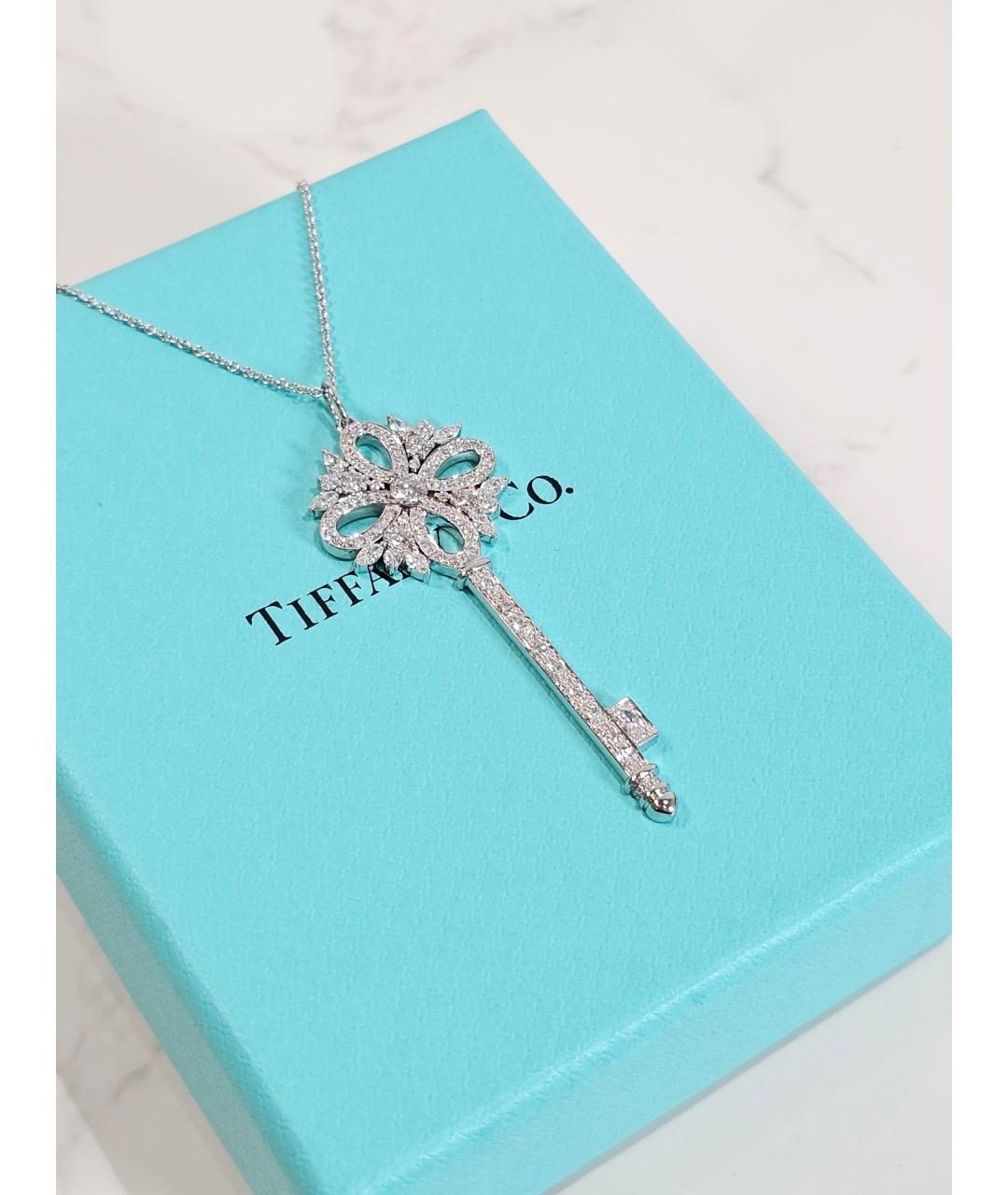 TIFFANY&CO Серебряная платиновая подвеска, фото 3
