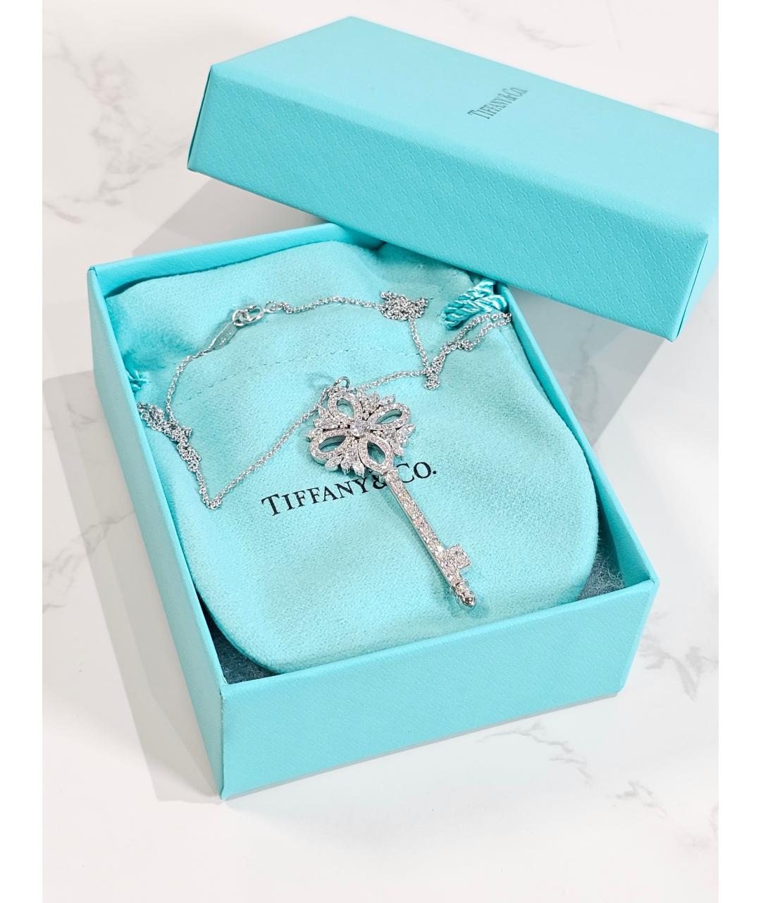 TIFFANY&CO Серебряная платиновая подвеска, фото 2