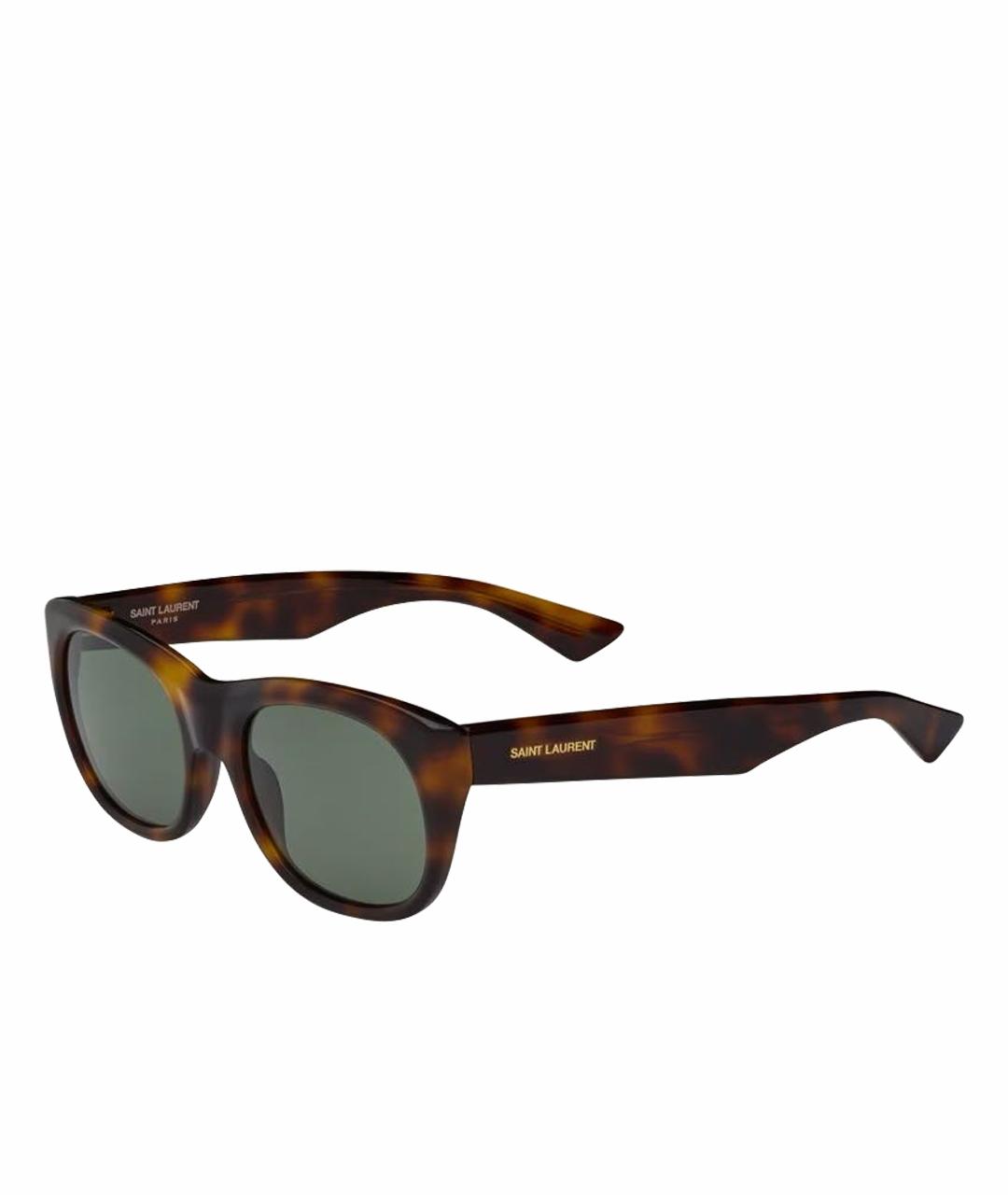SAINT LAURENT Коричневые солнцезащитные очки, фото 1