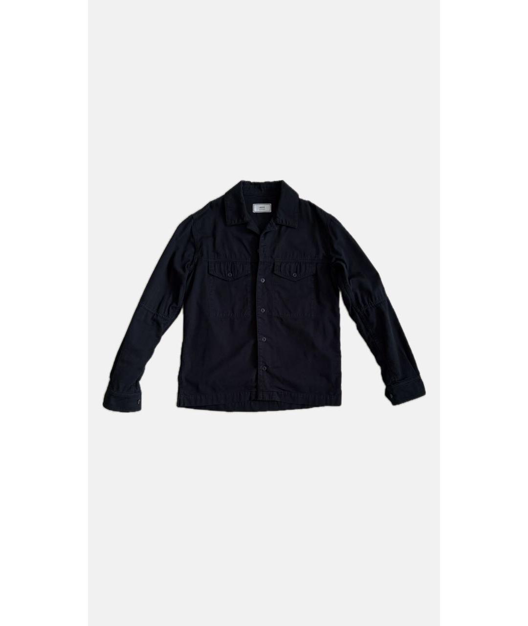 Ami Paris Темно-синяя деним рубашка, фото 7