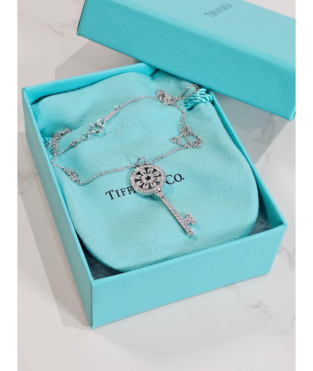 TIFFANY&CO Серебряная платиновая подвеска, фото 2