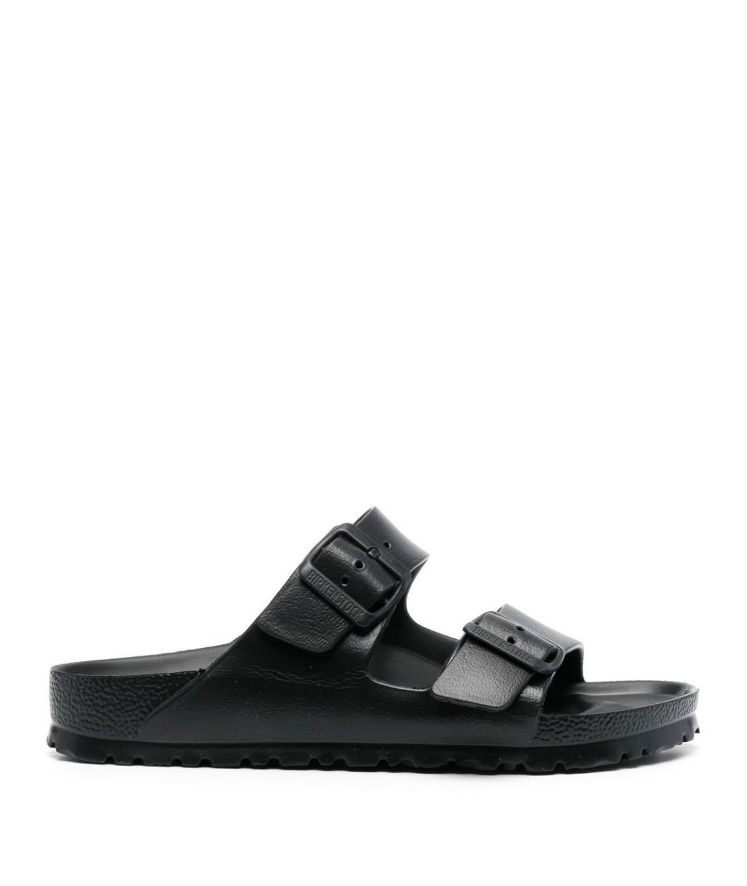 BIRKENSTOCK Черные резиновые шлепанцы, фото 1