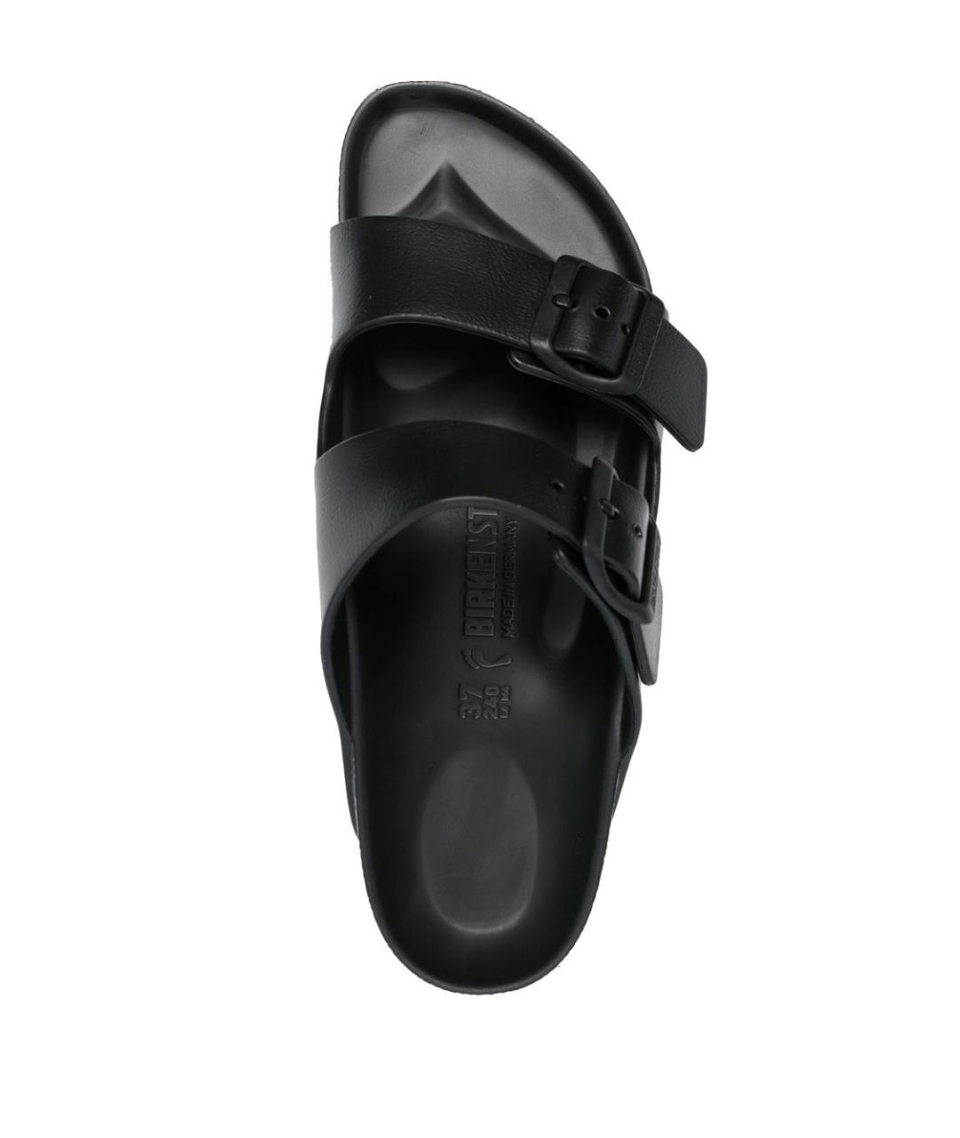 BIRKENSTOCK Черные резиновые шлепанцы, фото 4