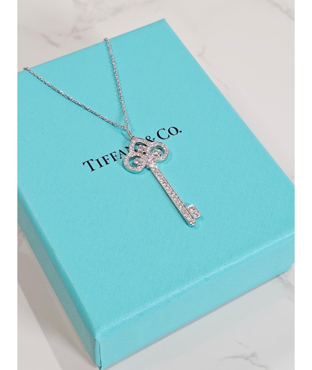 TIFFANY&CO Серебряная платиновая подвеска, фото 3