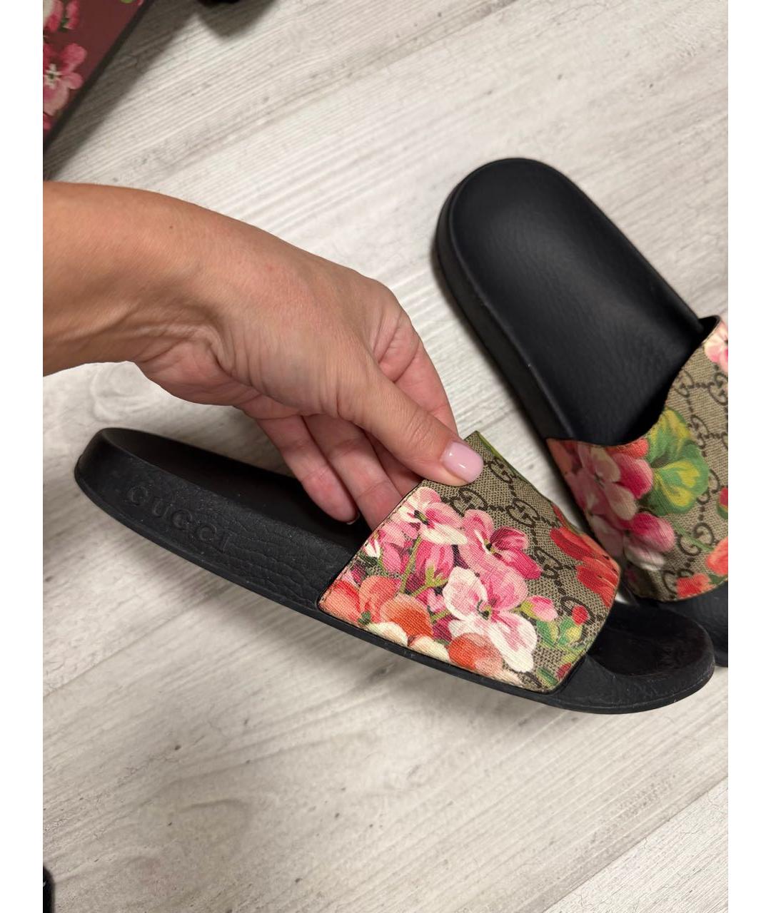 GUCCI Мульти шлепанцы, фото 5