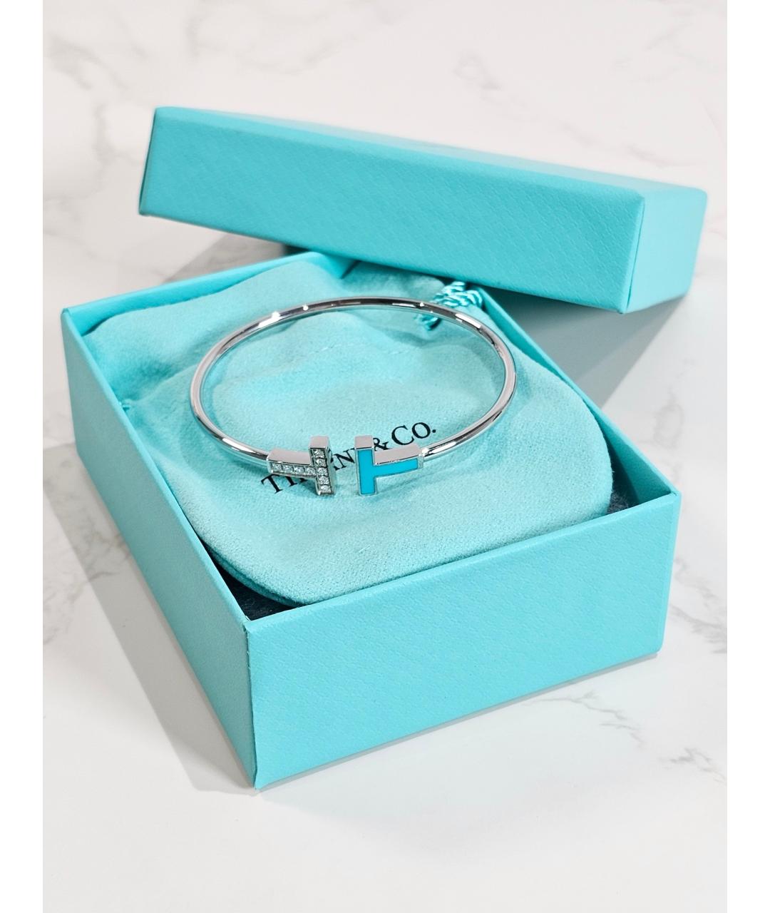TIFFANY&CO Серебрянный браслет из белого золота, фото 2