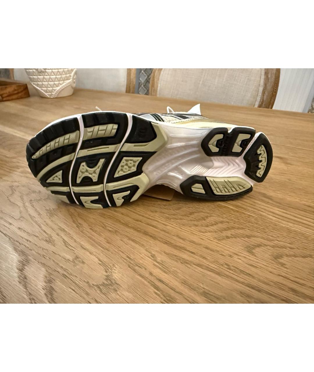 ASICS Бежевые текстильные кроссовки, фото 3