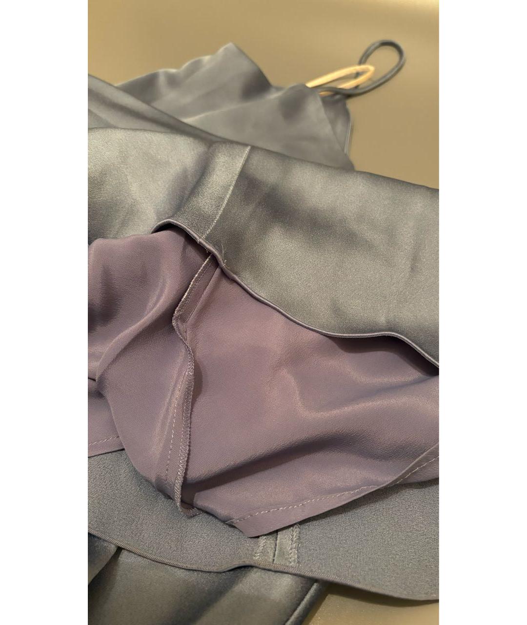 MAX MARA Голубое ацетатное вечернее платье, фото 8