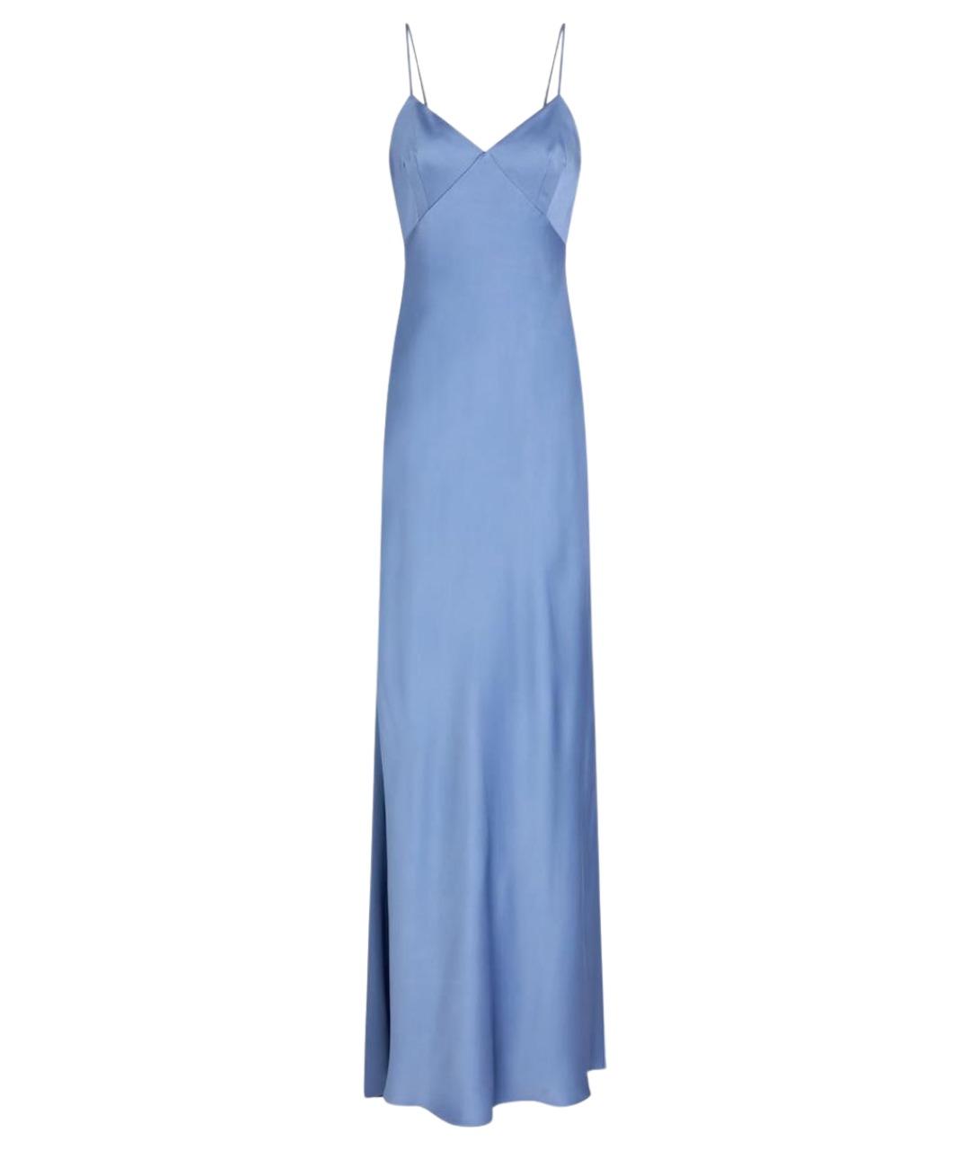 MAX MARA Голубое ацетатное вечернее платье, фото 1
