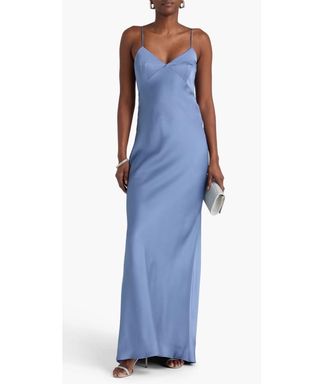 MAX MARA Голубое ацетатное вечернее платье, фото 2