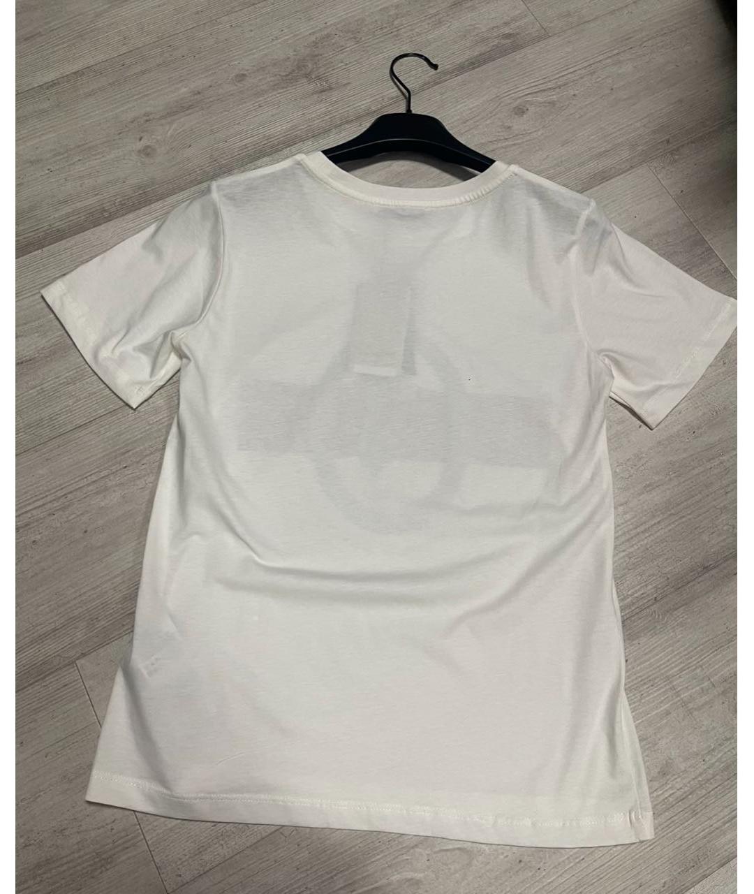 TRUSSARDI Белая хлопковая футболка, фото 2