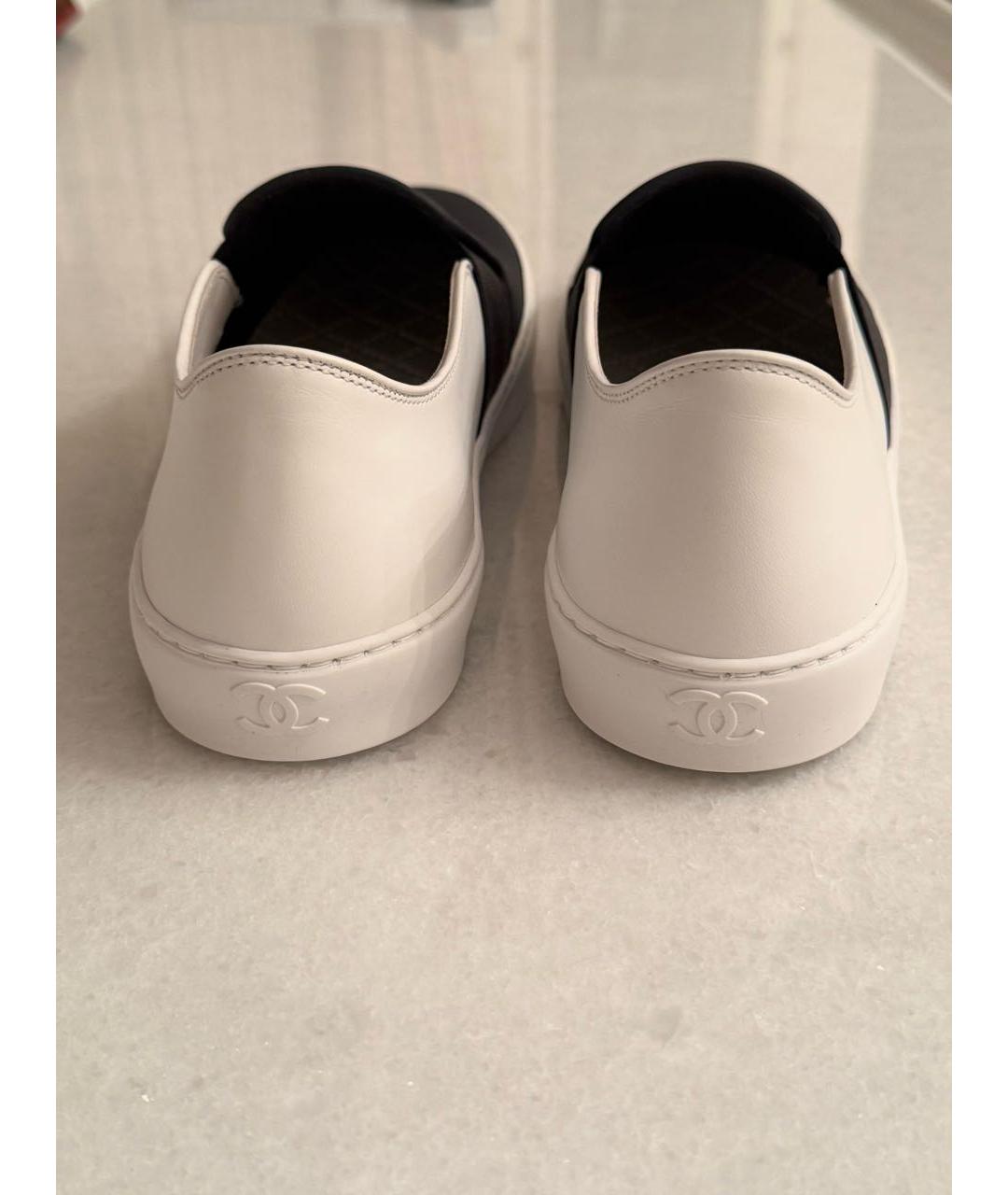 CHANEL Мульти кожаные слипоны, фото 4