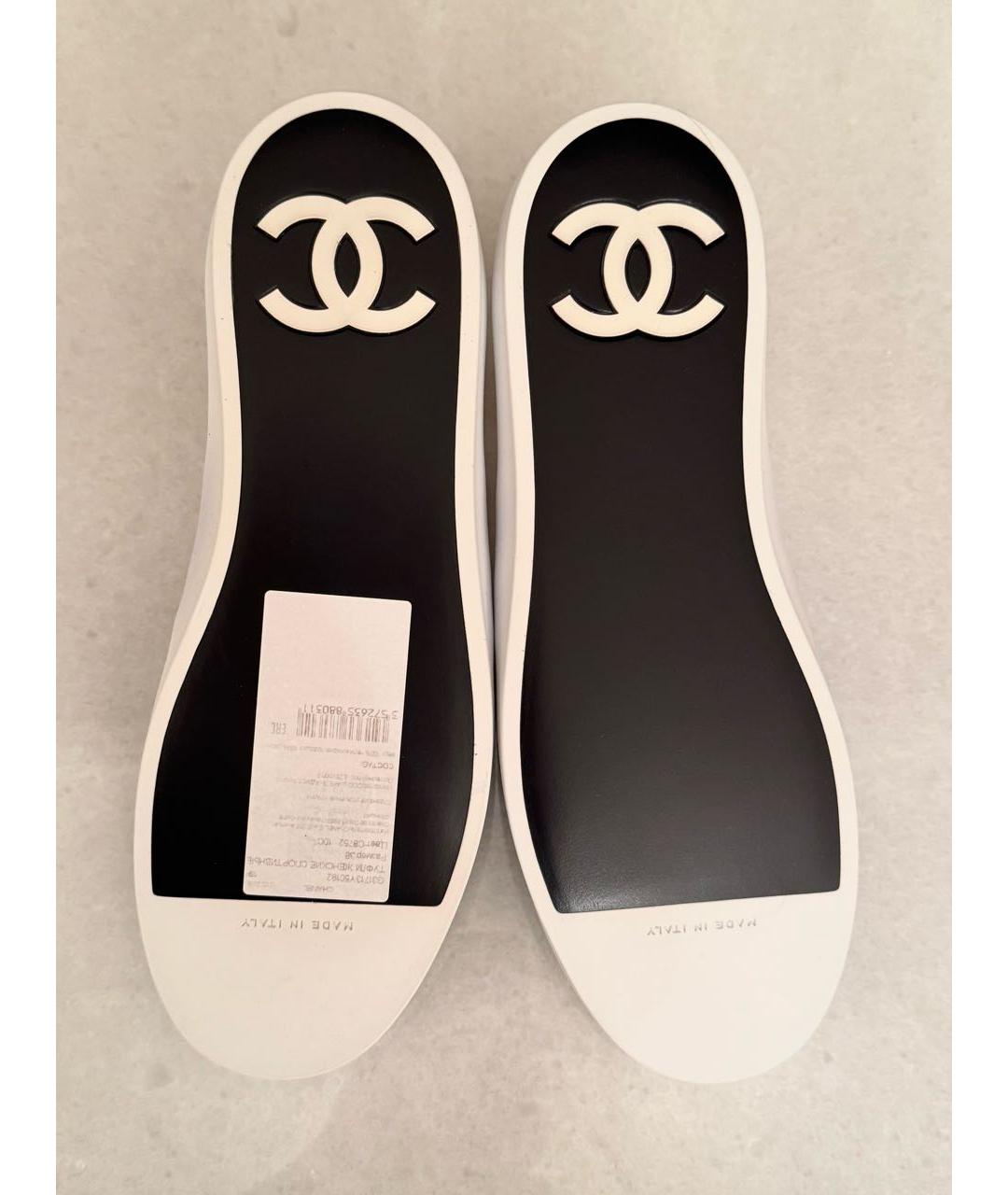 CHANEL Мульти кожаные слипоны, фото 7