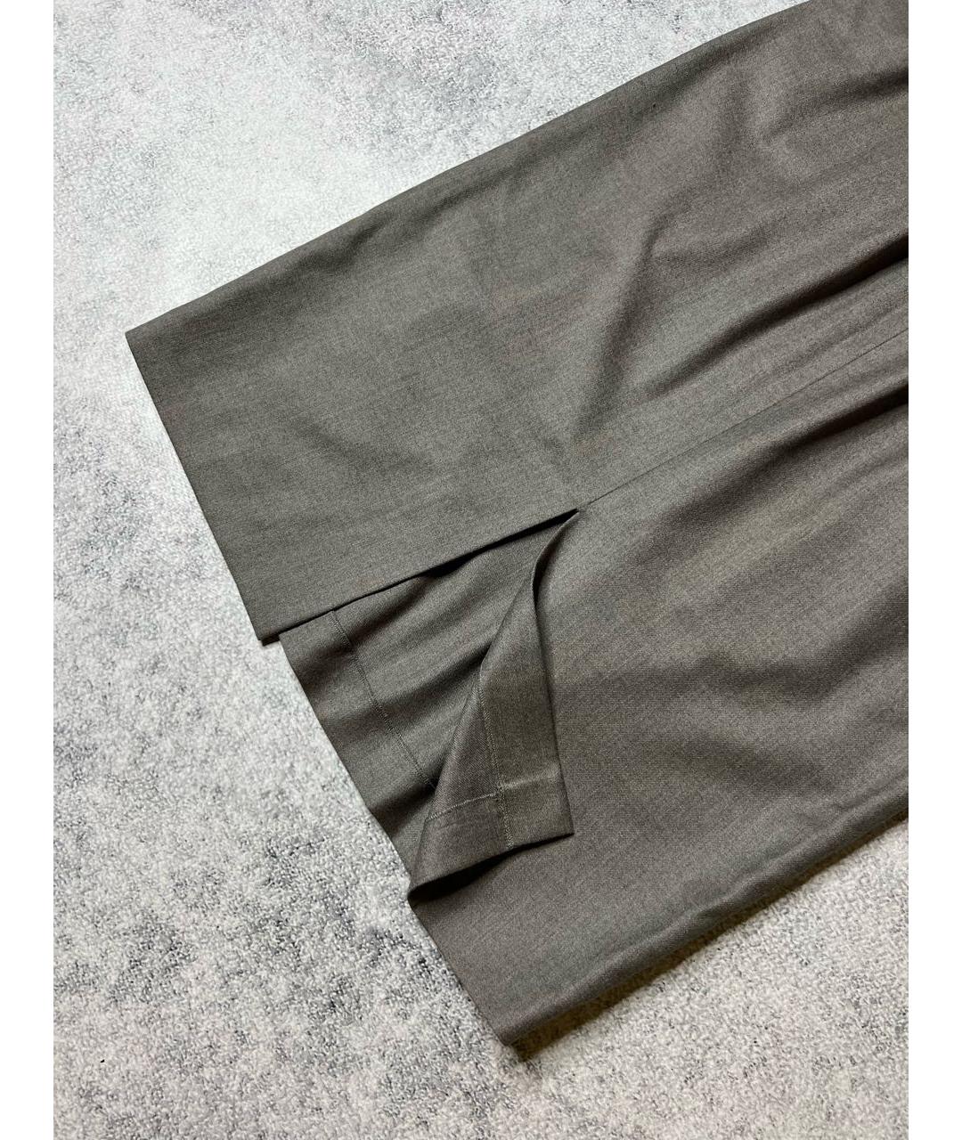 FABIANA FILIPPI Серая шерстяная юбка миди, фото 3