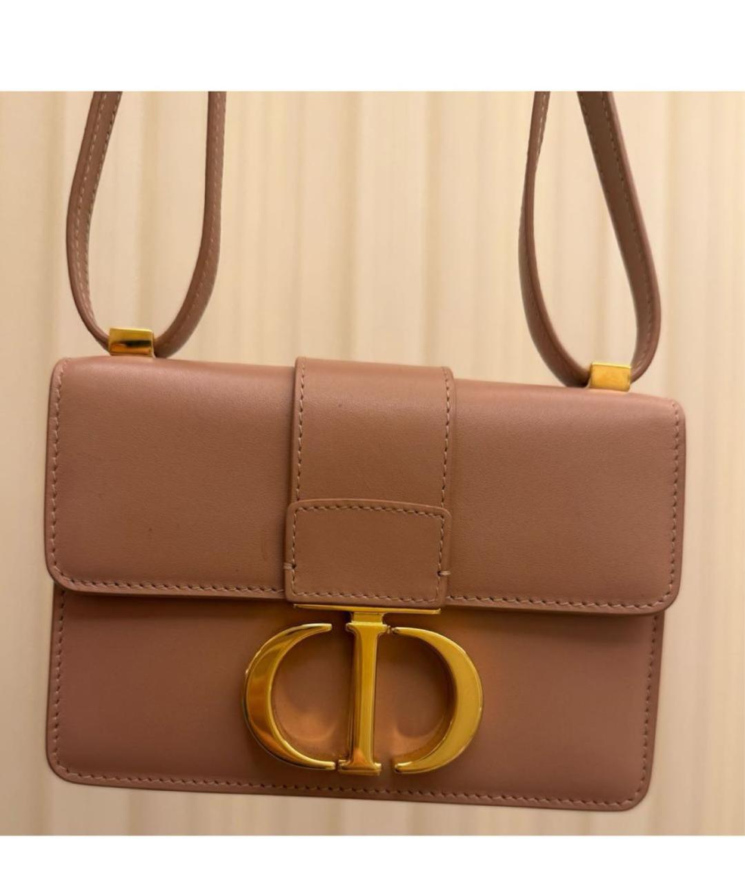 CHRISTIAN DIOR Бежевая кожаная сумка через плечо, фото 8