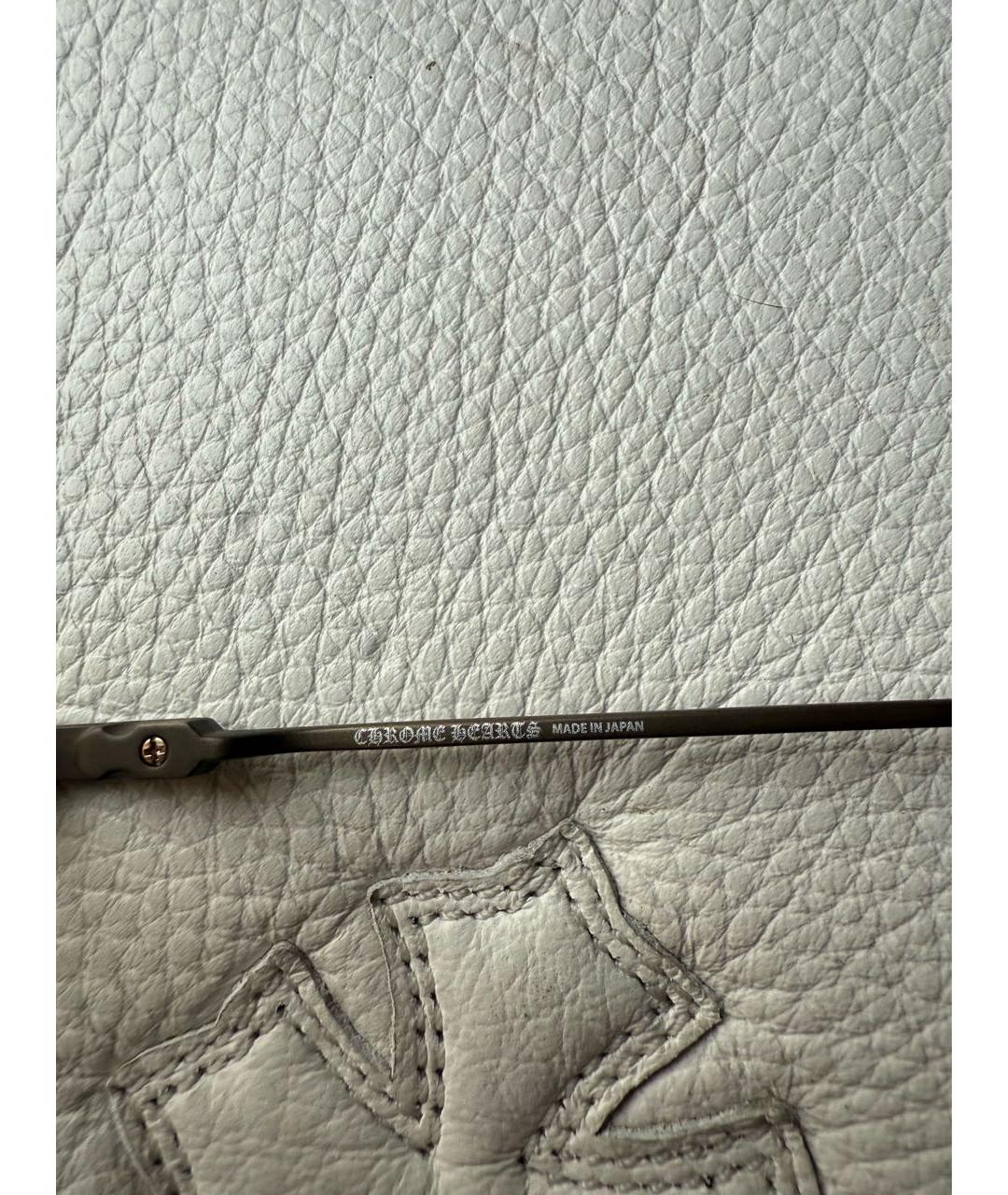 CHROME HEARTS Золотые металлические солнцезащитные очки, фото 6