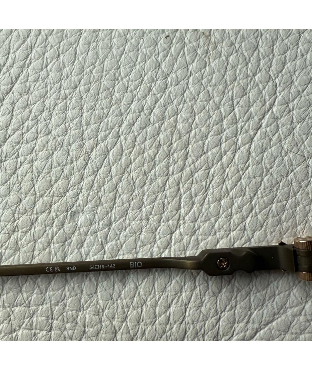 CHROME HEARTS Золотые металлические солнцезащитные очки, фото 5