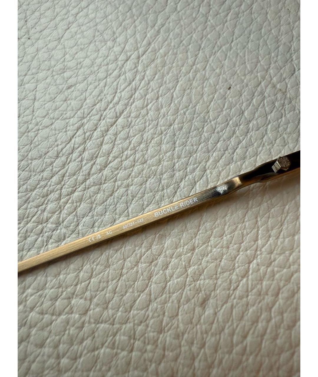 CHROME HEARTS Коричневые металлические солнцезащитные очки, фото 5