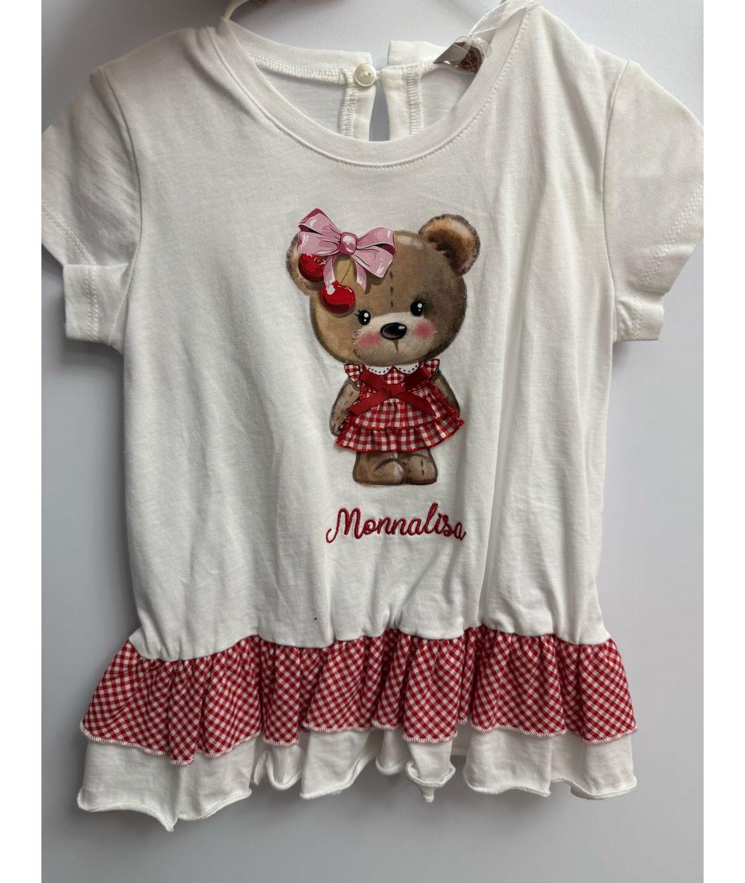 MONNALISA Белый хлопковый футболка / топ, фото 5