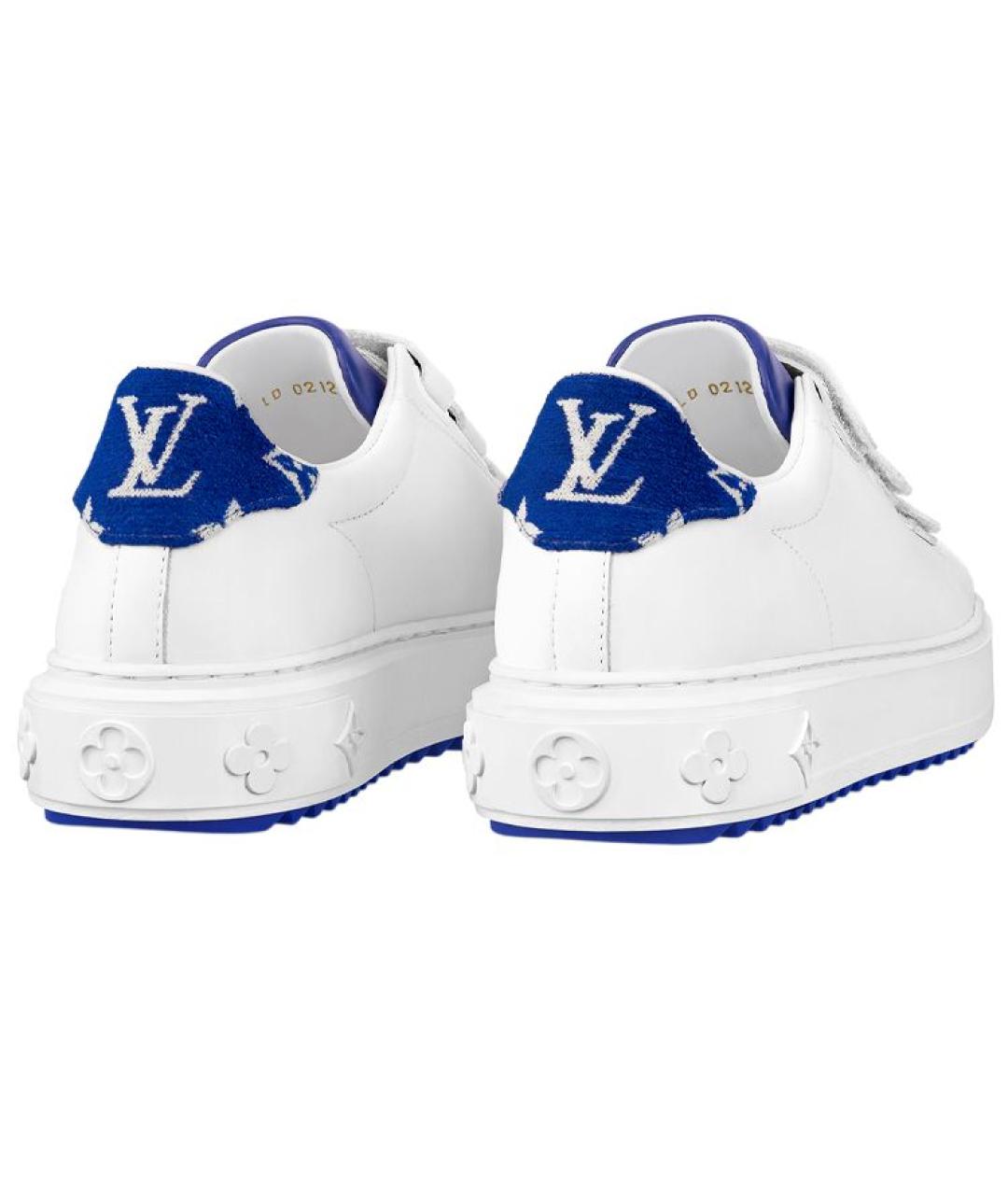 LOUIS VUITTON Белые кожаные кроссовки, фото 5