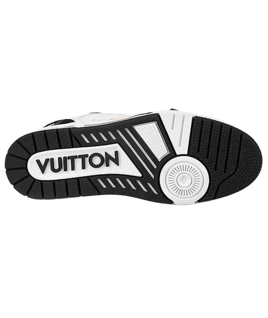 LOUIS VUITTON Черные кожаные кроссовки, фото 4