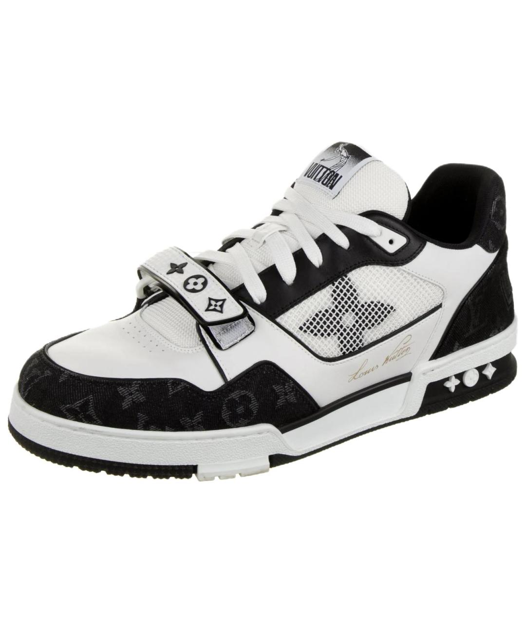 LOUIS VUITTON Черные кожаные кроссовки, фото 3