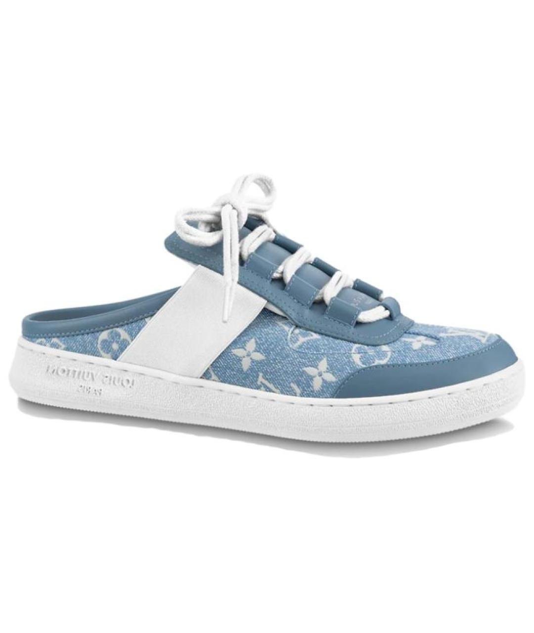 LOUIS VUITTON Синие мюли, фото 1