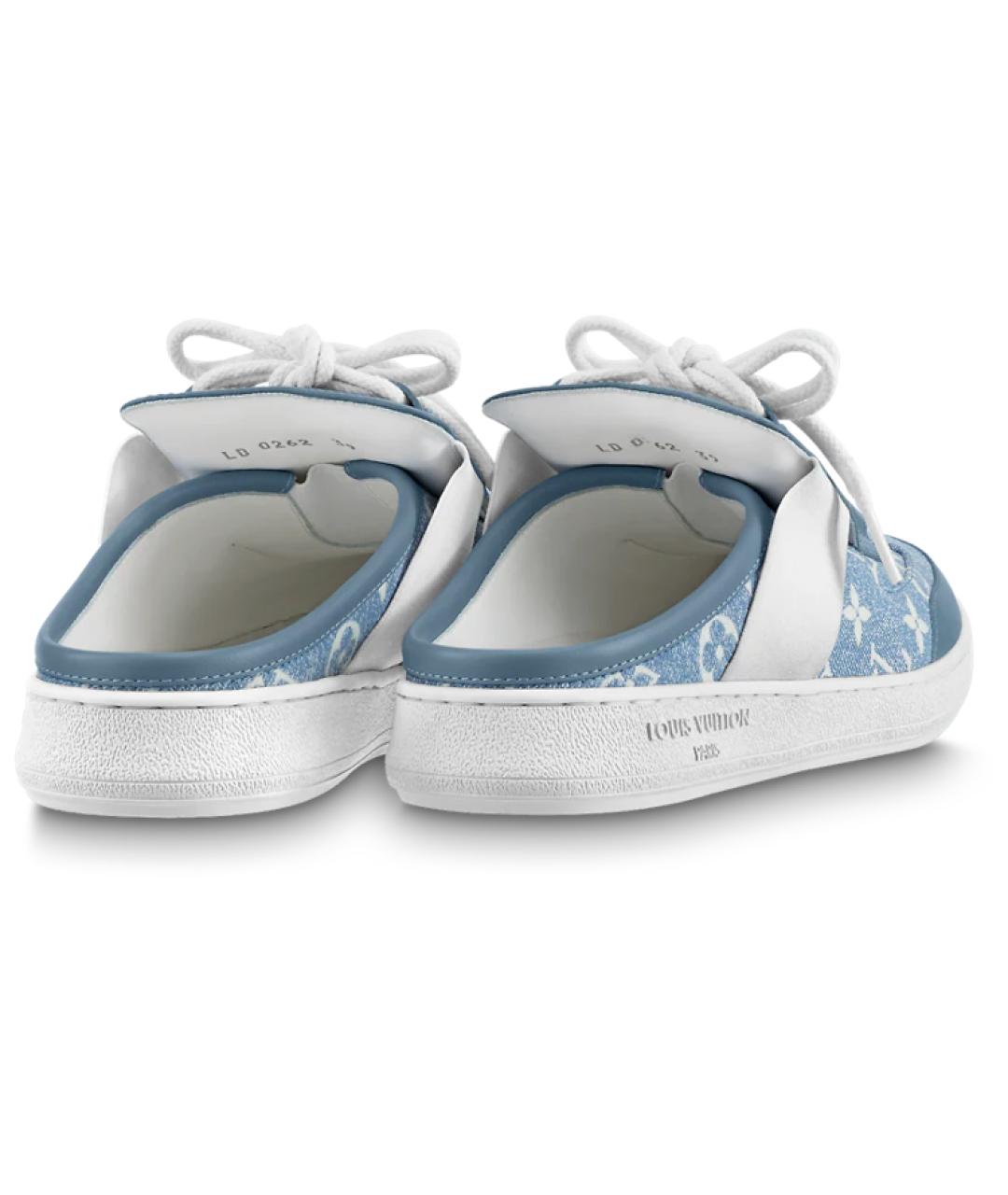 LOUIS VUITTON Синие мюли, фото 3