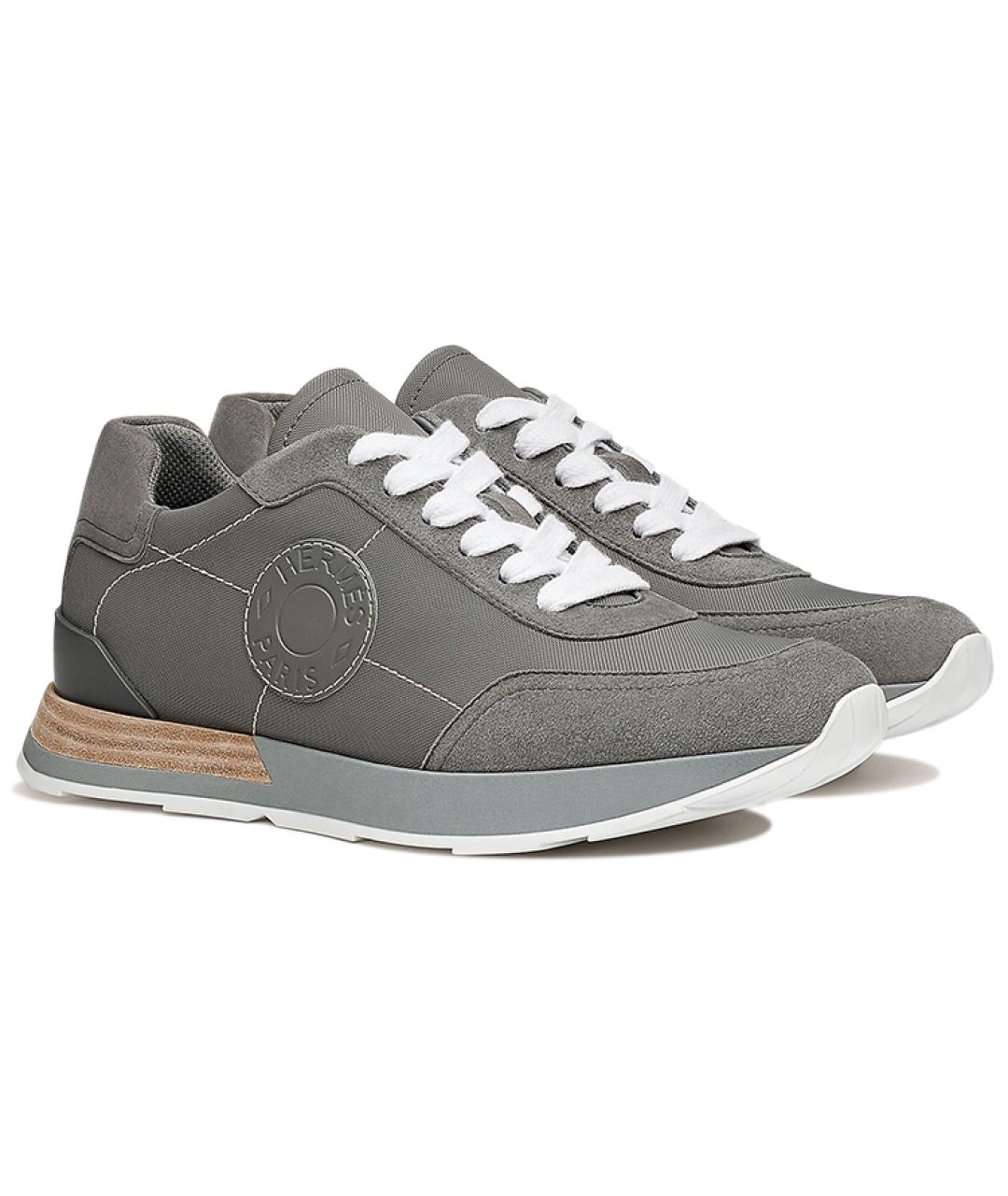 HERMES Серые кроссовки, фото 3