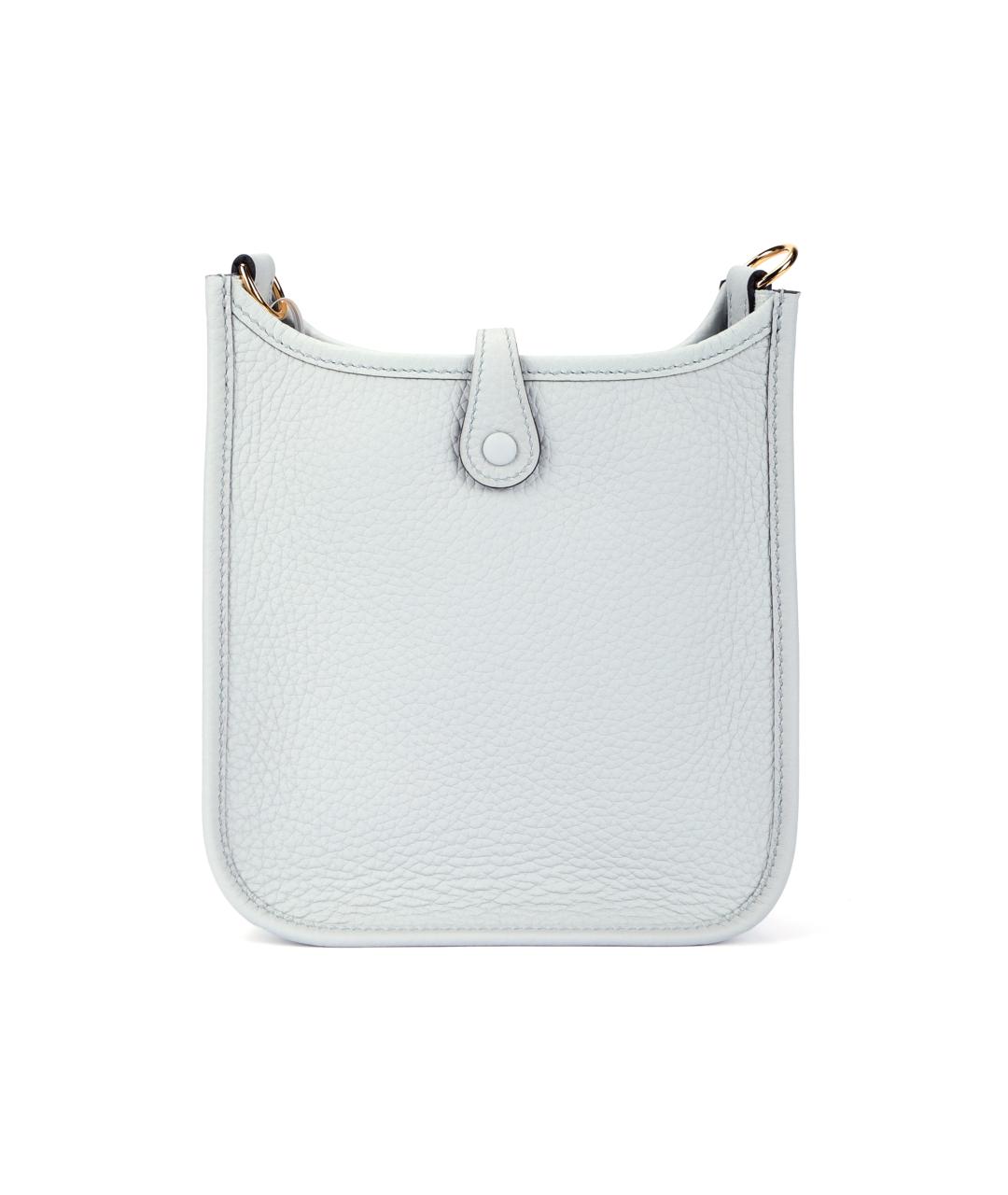 HERMES Серая кожаная сумка через плечо, фото 4