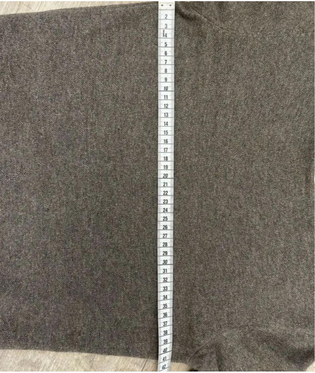 CHANEL Серое шерстяное повседневное платье, фото 6