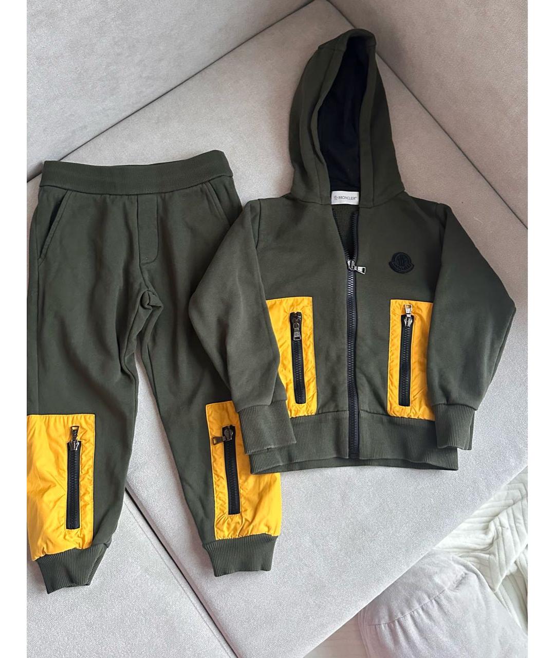 MONCLER Хаки хлопковый комплект, фото 8