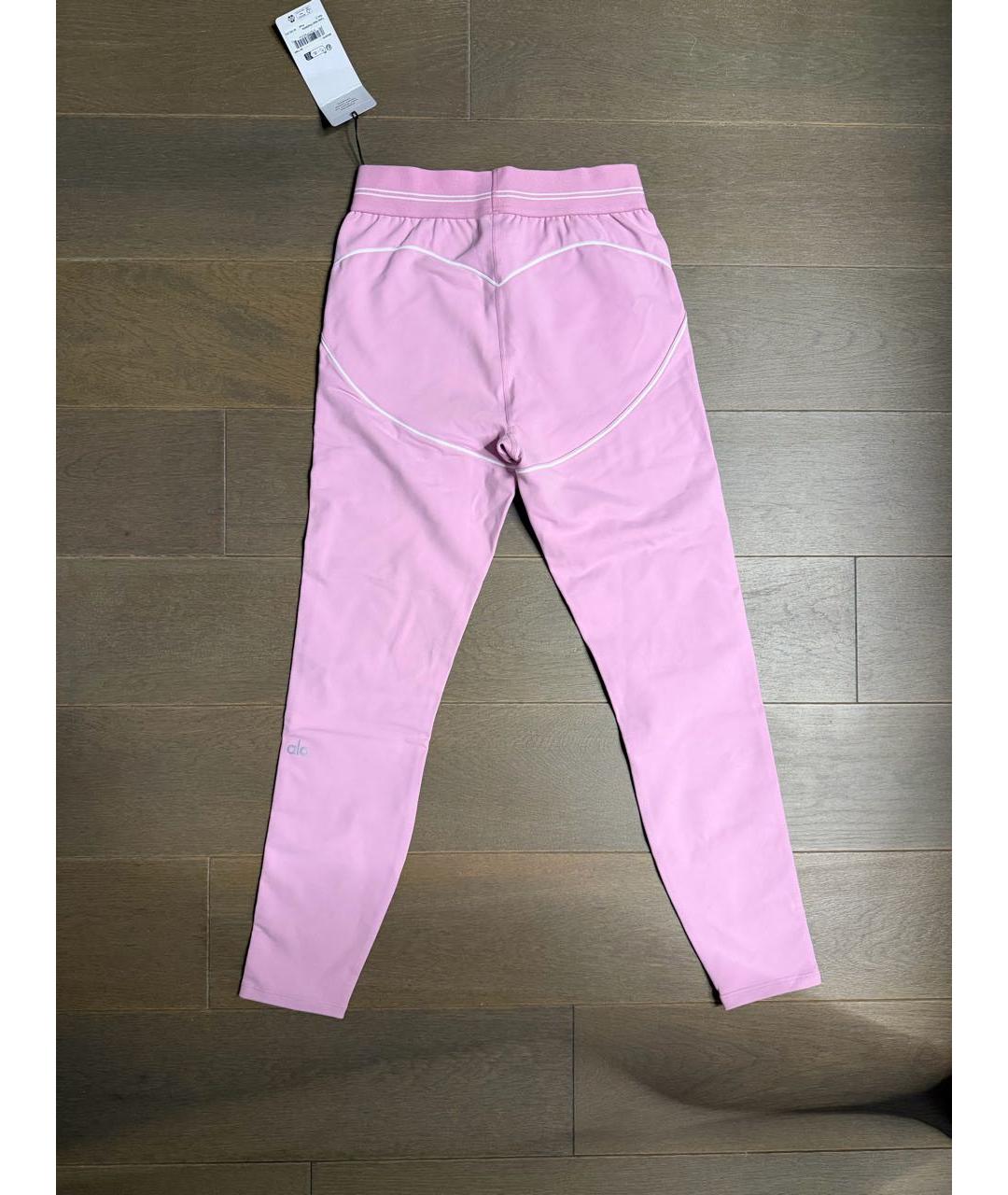 ALO YOGA Розовые леггинсы и велосипедки, фото 2