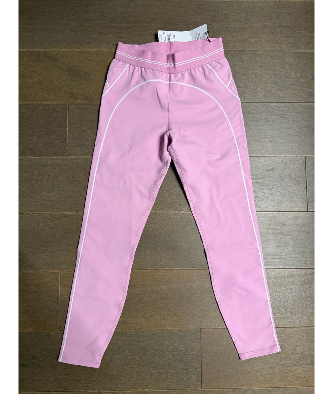 ALO YOGA Розовые леггинсы и велосипедки, фото 6