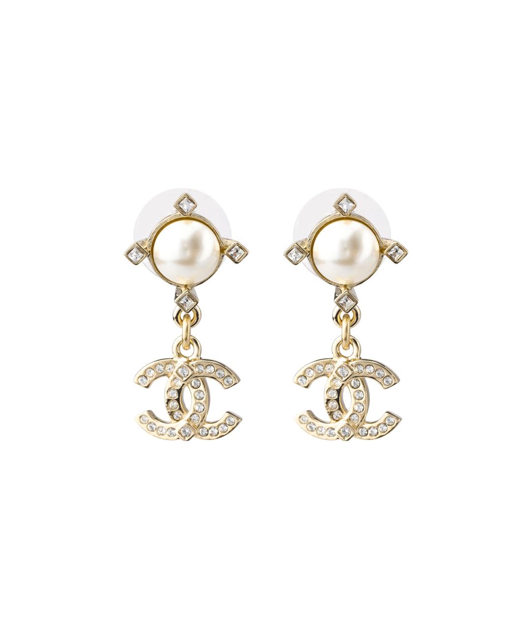 CHANEL Золотые серьги, фото 1