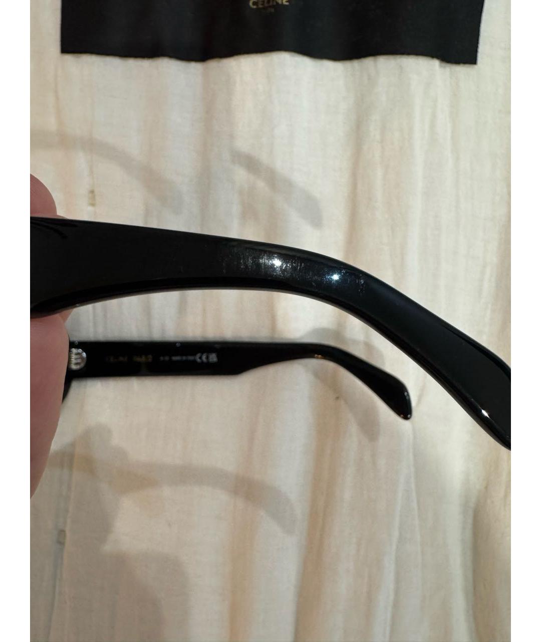 CELINE Черные пластиковые солнцезащитные очки, фото 8