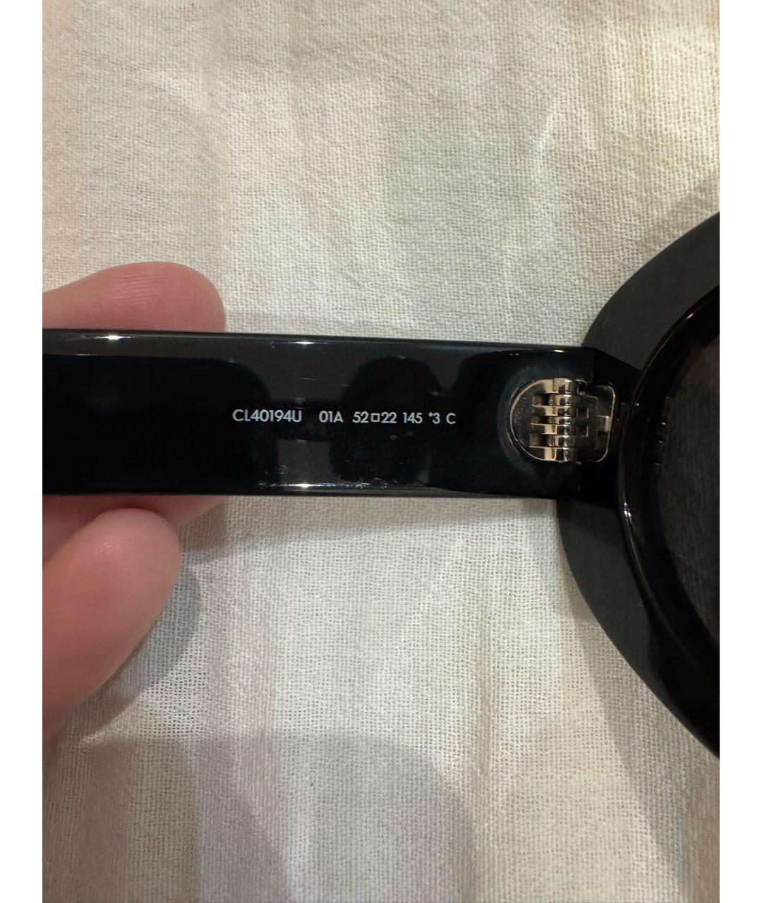 CELINE Черные пластиковые солнцезащитные очки, фото 5