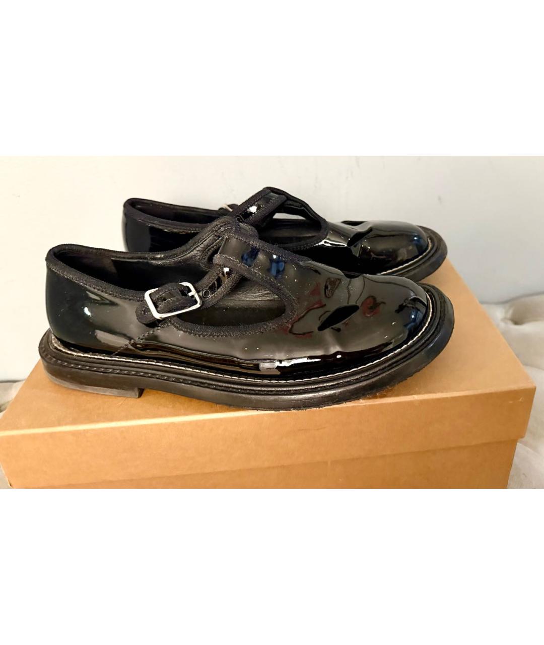 BURBERRY Черные кожаные сандалии, фото 5