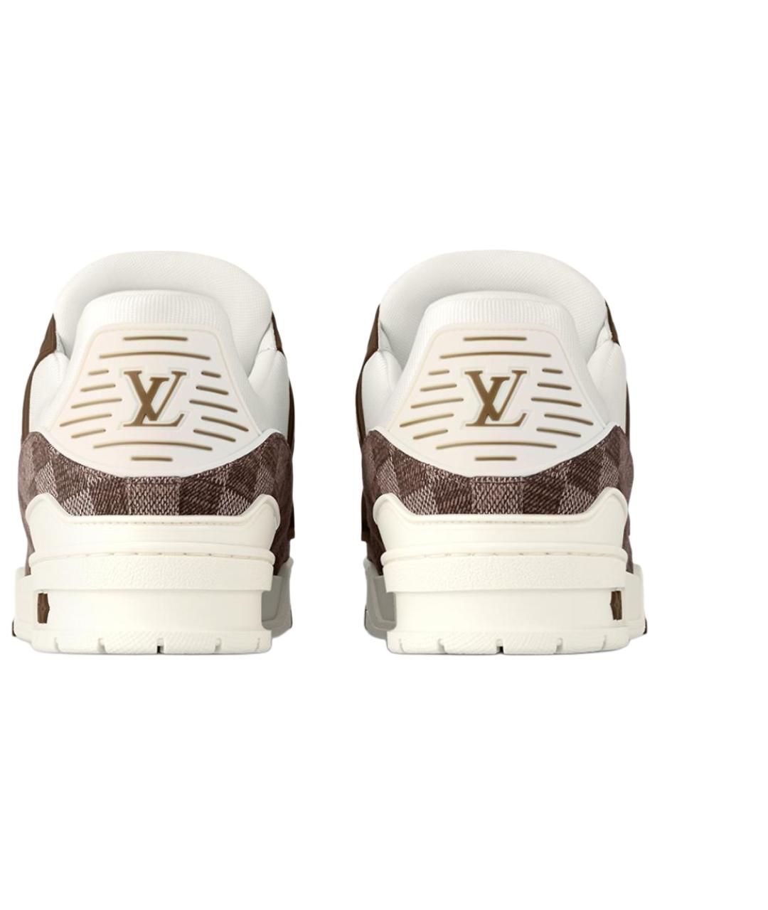 LOUIS VUITTON Белые низкие кроссовки / кеды, фото 4