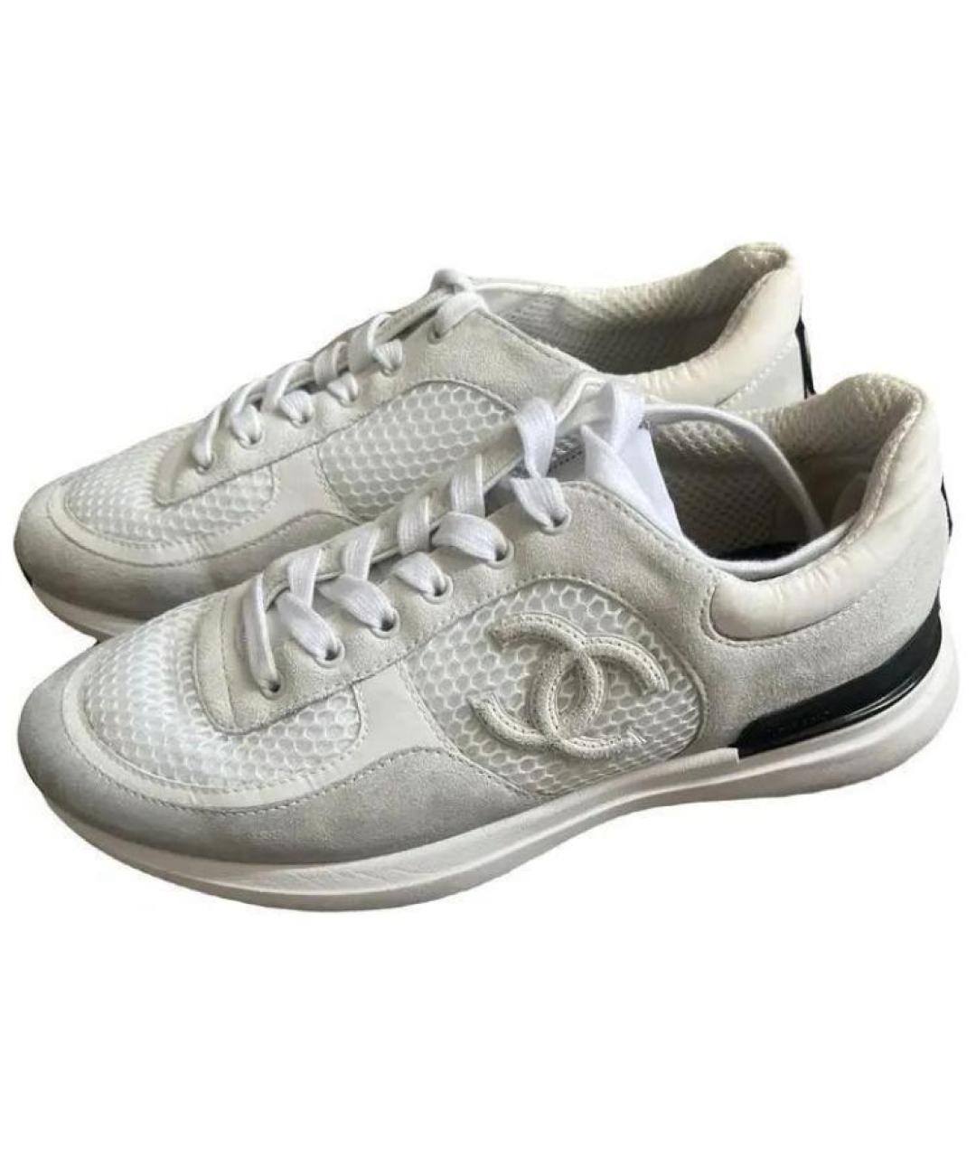 CHANEL Белые кроссовки, фото 2