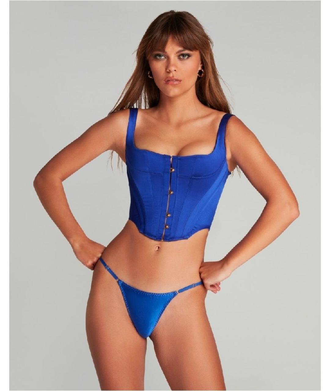 AGENT PROVOCATEUR Синий полиамидовый корсет, фото 5