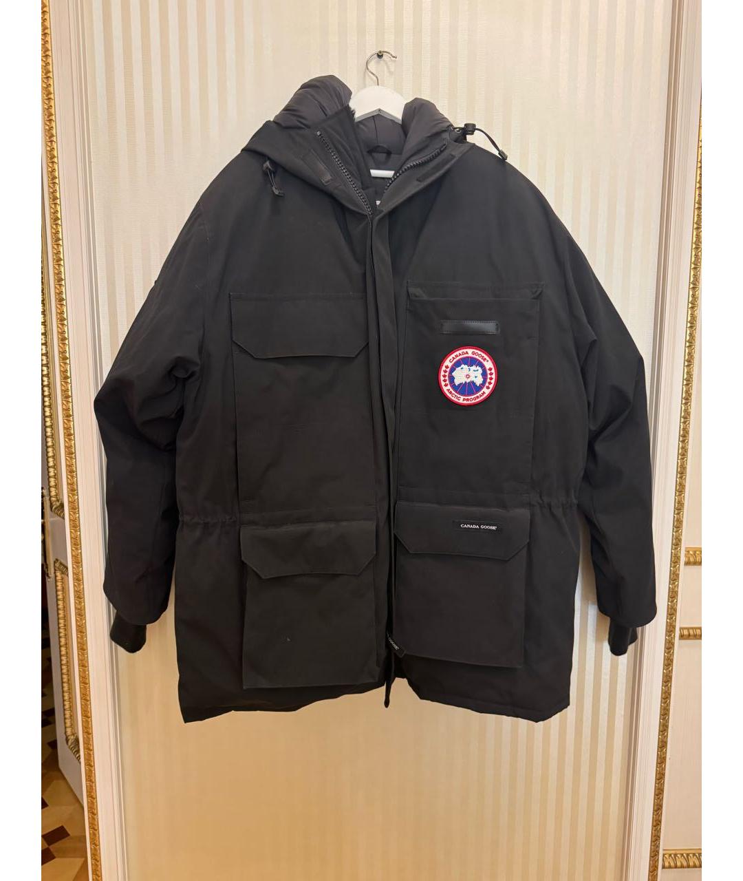 CANADA GOOSE Черный полиэстеровый пуховик, фото 9