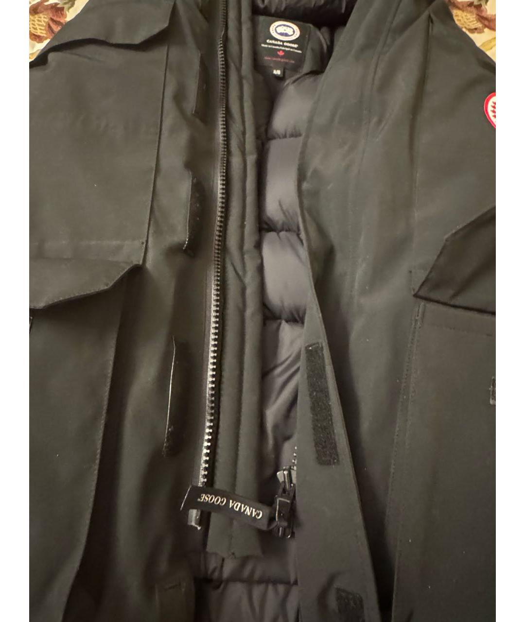 CANADA GOOSE Черный полиэстеровый пуховик, фото 7